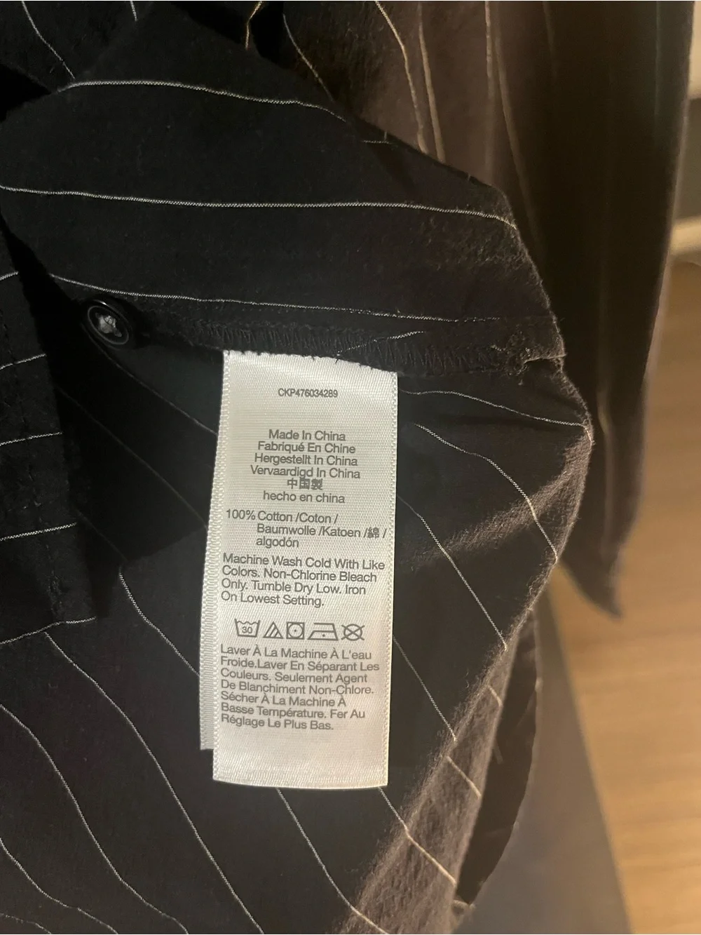Madewell Signature Poplin Button-Up Shirt in Pinstripe